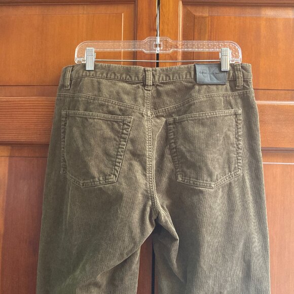 Calvin Klein Army Green Corduroy Pants - Size 31 - Vintage - Loose Fit - No tags - Picture 9 of 13